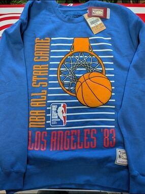 Mitchell & Ness Blue NBA All-Star Game Los Angeles '83 Crewneck Sweater